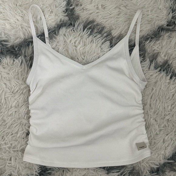 VUORI - NWOT Women's Size XS Rib Ruched Tank - White - Picture 3 of 5